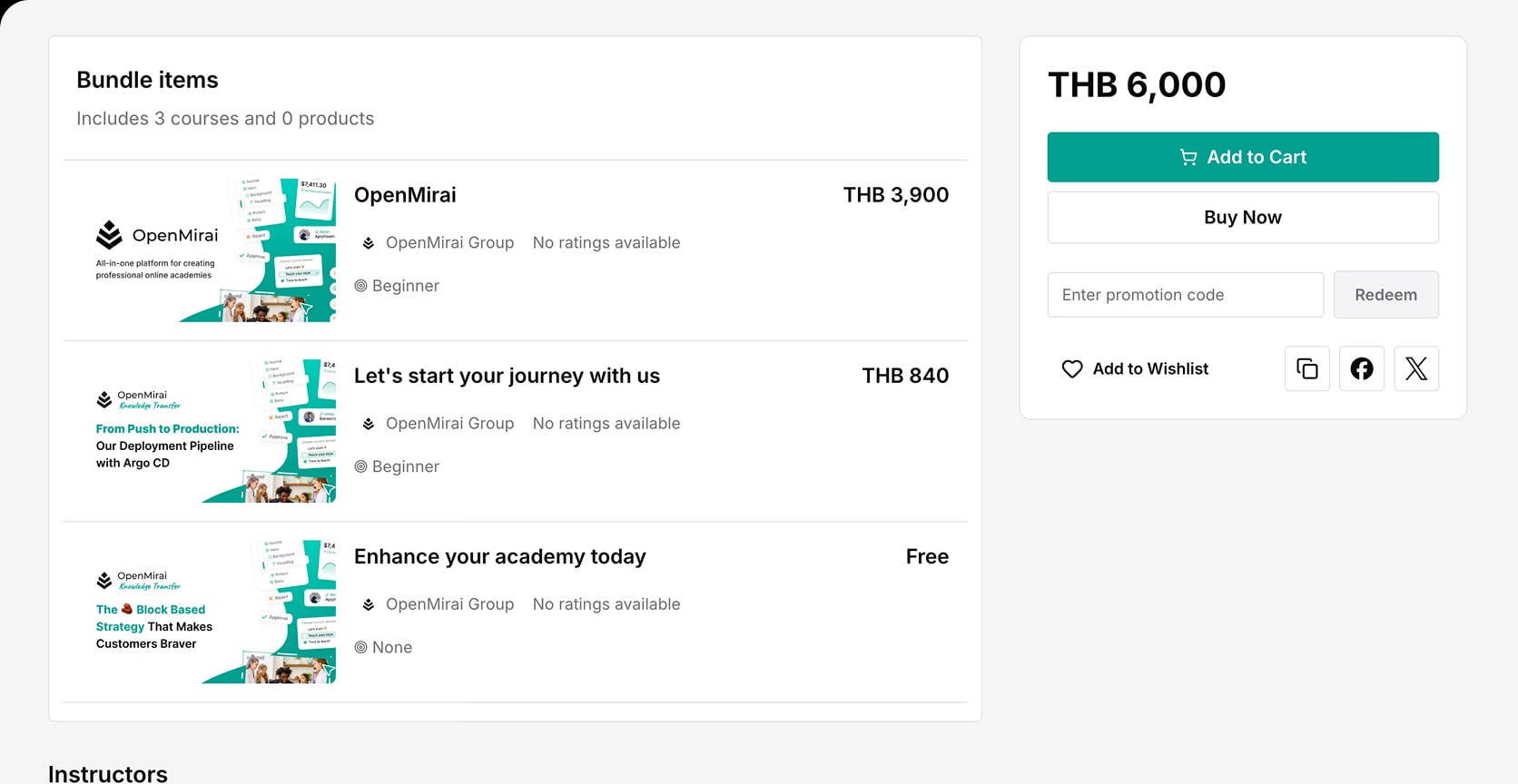 Coaching bundle checkout screen