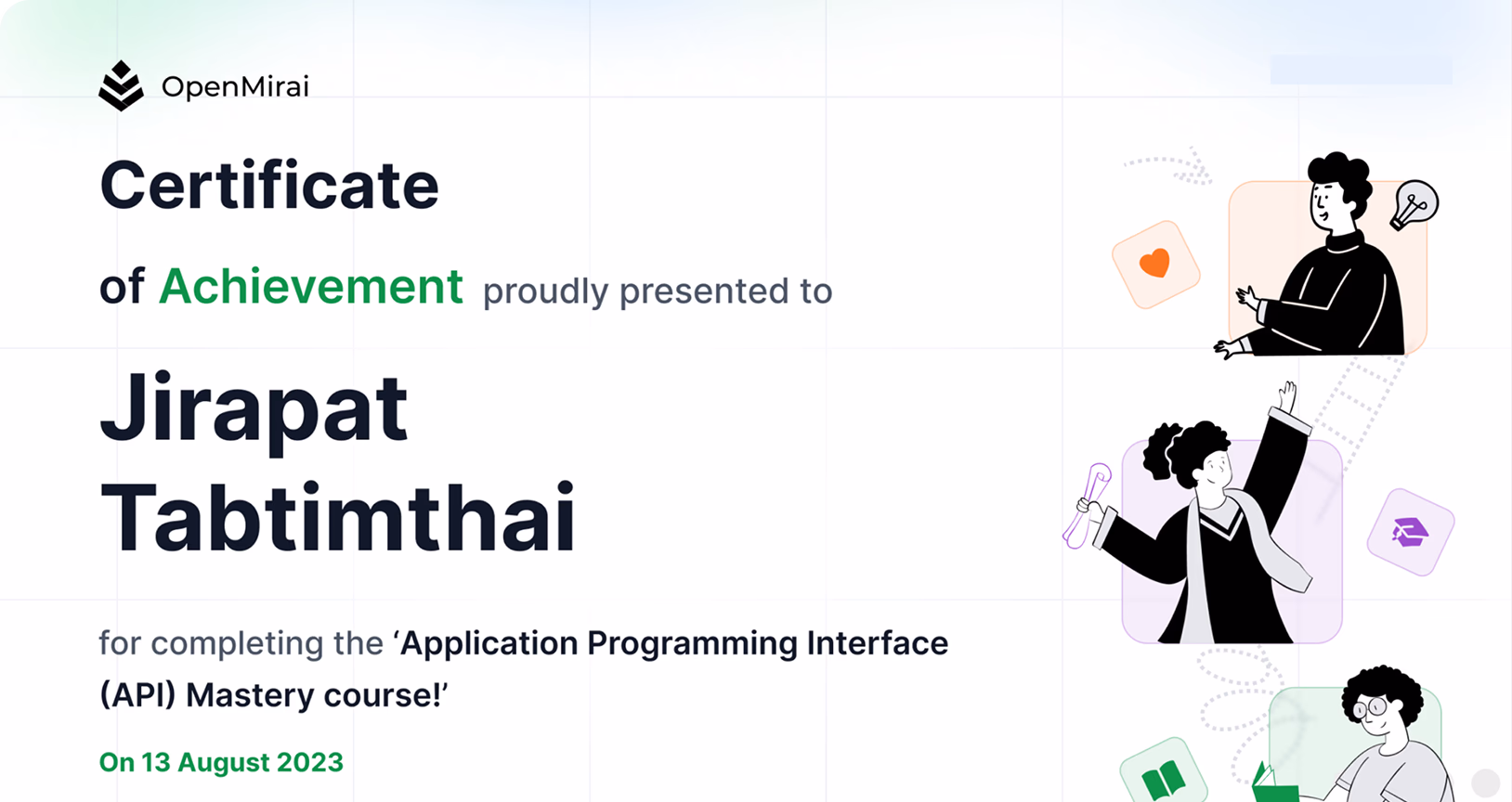 OpenMirai custom certificate preview