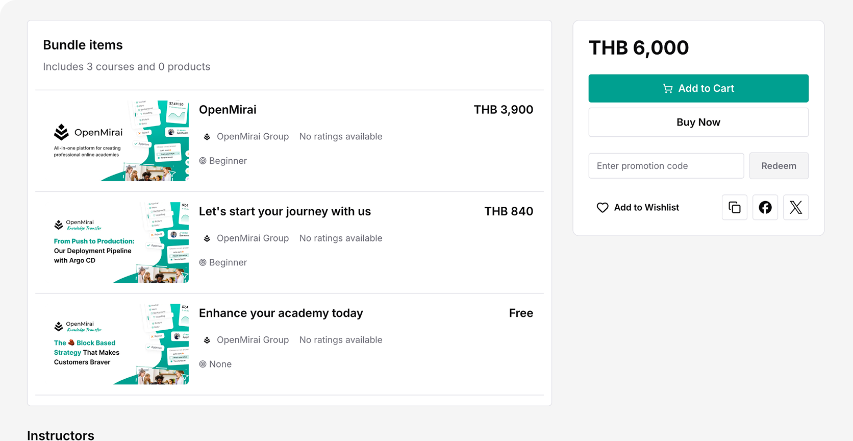 Coaching bundle checkout screen